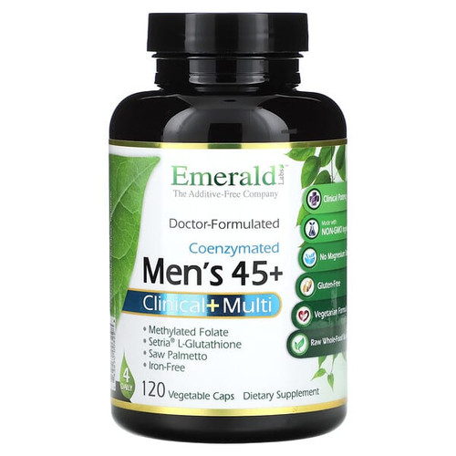 <img alt="Emerald Laboratories, Coenzymated Mens 45+ Clinical+ Multi, 120 Vegetable Caps" title="Emerald Laboratories, Coenzymated Mens 45+ Clinical+ Multi, 120 Vegetable Caps,743650003228"