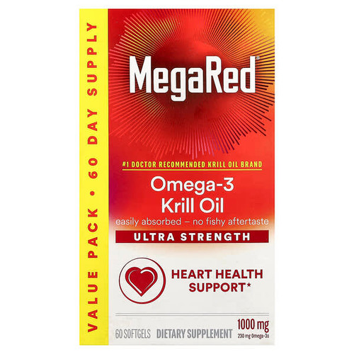 <img alt="Schiff, MegaRed, Omega-3 Krill Oil, 1,000 mg, 60 Softgels" title="Schiff, MegaRed, Omega-3 Krill Oil, 1,000 mg, 60 Softgels,020525995490"