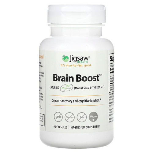 <img alt="Jigsaw Health, Brain Boost, 90 Capsules" title="Jigsaw Health, Brain Boost, 90 Capsules,876634001887"