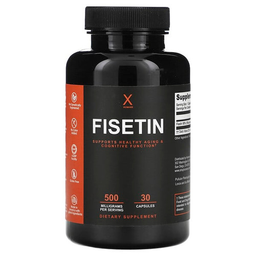 <img alt="Humanx, Fisetin, 500 mg, 30 Capsules" title="Humanx, Fisetin, 500 mg, 30 Capsules,704521674282"
