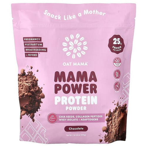 <img alt="Oat Mama, Mama Power Protein Powder, Chocolate, 1 lb 3.6 oz (555 g)" title="Oat Mama, Mama Power Protein Powder, Chocolate, 1 lb 3.6 oz (555 g),860011969853"