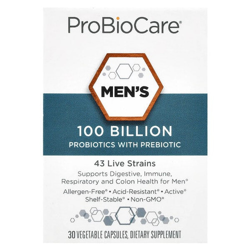 <img alt="ProBioCare, Mens Probiotics with Prebiotic, 30 Vegetable Capsules" title="ProBioCare, Mens Probiotics with Prebiotic, 30 Vegetable Capsules,766536039036"