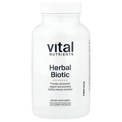 <img alt="Vital Nutrients, Herbal Biotic, 120 Vegan Capsules" title="Vital Nutrients, Herbal Biotic, 120 Vegan Capsules,693465221211"