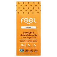 <img alt="The Feel Bar, Restore, Plant Protein Bars, Sunbutta Chocolate Chip + Ashwagandha, 10 Bars, 2 oz (57 g) Each" title="The Feel Bar, Restore, Plant Protein Bars, Sunbutta Chocolate Chip + Ashwagandha, 10 Bars, 2 oz (57 g) Each,860006919771"