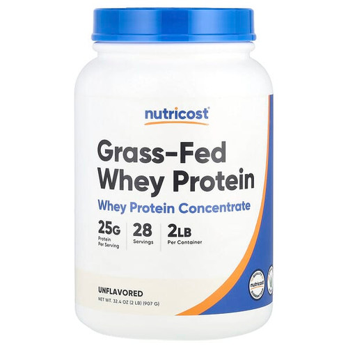 <img alt="Nutricost, Grass-Fed Whey Protein, Unflavored , 2 lb (907 g)" title="Nutricost, Grass-Fed Whey Protein, Unflavored , 2 lb (907 g),810139573425"