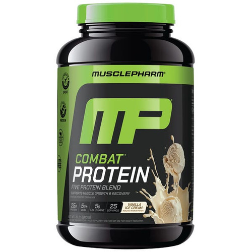 <img alt="MusclePharm, Combat Protein, Vanilla Ice Cream, 2 lbs (900 g)" title="MusclePharm, Combat Protein, Vanilla Ice Cream, 2 lbs (900 g),856737003445"