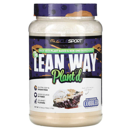 <img alt="MuscleSport, The Lean Whey, Plantd, Blueberry Cobbler, 1.71 lbs (775 g)" title="MuscleSport, The Lean Whey, Plantd, Blueberry Cobbler, 1.71 lbs (775 g),754697667052"