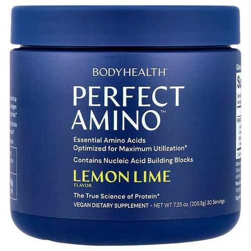 <img alt="BodyHealth, Perfect Amino, Lemon Lime, 7.25 oz (205.5 g)" title="BodyHealth, Perfect Amino, Lemon Lime, 7.25 oz (205.5 g),850055756458"
