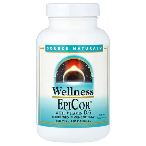 <img alt="Source Naturals, EpiCor with Vitamin D-3, 500 mg , 120 Capsules" title="Source Naturals, EpiCor with Vitamin D-3, 500 mg , 120 Capsules,021078024347"