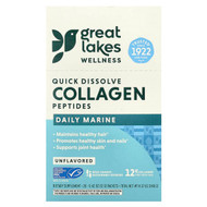 <img alt="Great Lakes Wellness, Quick Dissolve Collagen Peptides, Daily Marine, Unflavored, 20 Packets, 0.42 oz (12 g) Each" title="Great Lakes Wellness, Quick Dissolve Collagen Peptides, Daily Marine, Unflavored, 20 Packets, 0.42 oz (12 g) Each,322654003566"