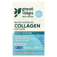 <img alt="Great Lakes Wellness, Quick Dissolve Collagen Peptides, Daily Marine, Unflavored, 20 Packets, 0.42 oz (12 g) Each" title="Great Lakes Wellness, Quick Dissolve Collagen Peptides, Daily Marine, Unflavored, 20 Packets, 0.42 oz (12 g) Each,322654003566"