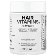 <img alt="Codeage, Hair Vitamins, Platinum, 90 Vegetable Capsules" title="Codeage, Hair Vitamins, Platinum, 90 Vegetable Capsules,850068815944"