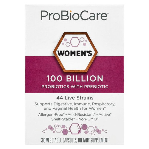 <img alt="ProBioCare, Womens Probiotics With Prebiotic, 100 Billion, 30 Vegetable Capsules" title="ProBioCare, Womens Probiotics With Prebiotic, 100 Billion, 30 Vegetable Capsules,766536039029"