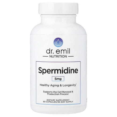 <img alt="Dr. Emil Nutrition, Spermidine, 60 Capsules" title="Dr. Emil Nutrition, Spermidine, 60 Capsules,850002956689"