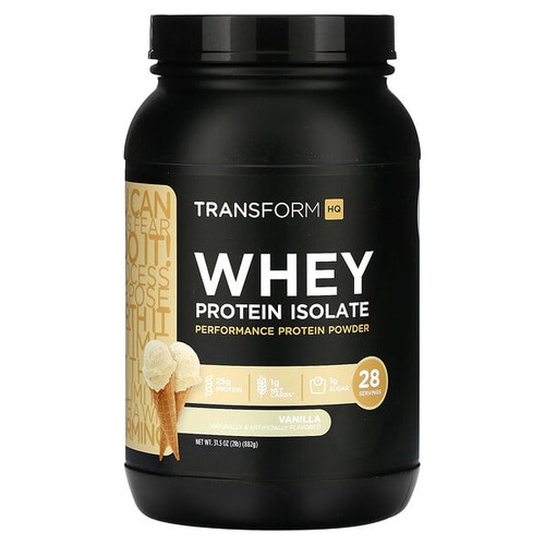 <img alt="TransformHQ, Whey Protein Isolate, Vanilla, 2 lb (882 g)" title="TransformHQ, Whey Protein Isolate, Vanilla, 2 lb (882 g),850002451825"