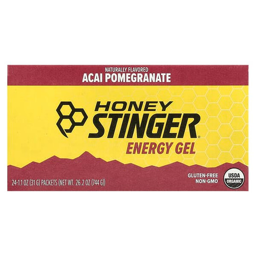 <img alt="Honey Stinger, Energy Gel, Acai Pomegranate , 24 Packets, 1.1 oz (31 g) Each" title="Honey Stinger, Energy Gel, Acai Pomegranate , 24 Packets, 1.1 oz (31 g) Each,810815020410"