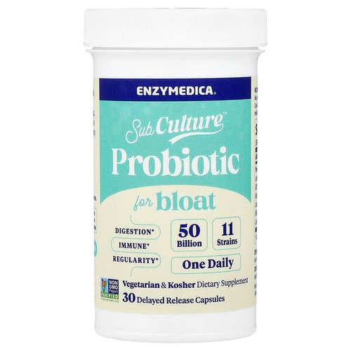 <img alt="Enzymedica, SubCulture Probiotic For Bloat, 50 Billion, 30 Delayed Release Capsules" title="Enzymedica, SubCulture Probiotic For Bloat, 50 Billion, 30 Delayed Release Capsules,670480101506"