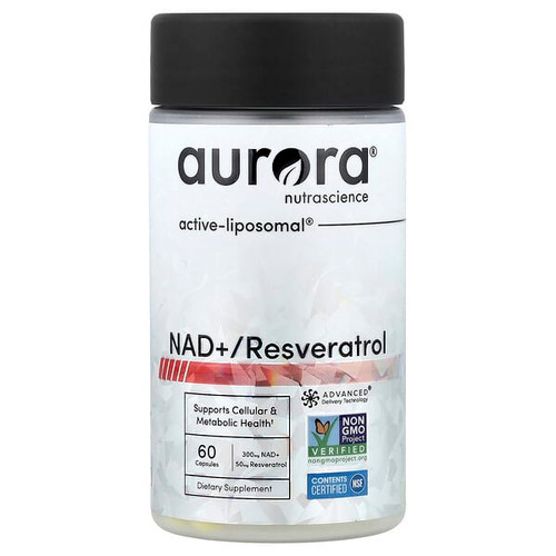 <img alt="Aurora Nutrascience, NAD+ - Resveratrol, 60 Capsules" title="Aurora Nutrascience, NAD+ - Resveratrol, 60 Capsules,990313200467"