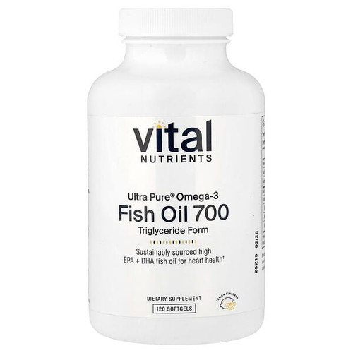 <img alt="Vital Nutrients, Ultra Pure, Omega-3 Fish Oil 700, Lemon, 120 Softgels" title="Vital Nutrients, Ultra Pure, Omega-3 Fish Oil 700, Lemon, 120 Softgels,693465428115"