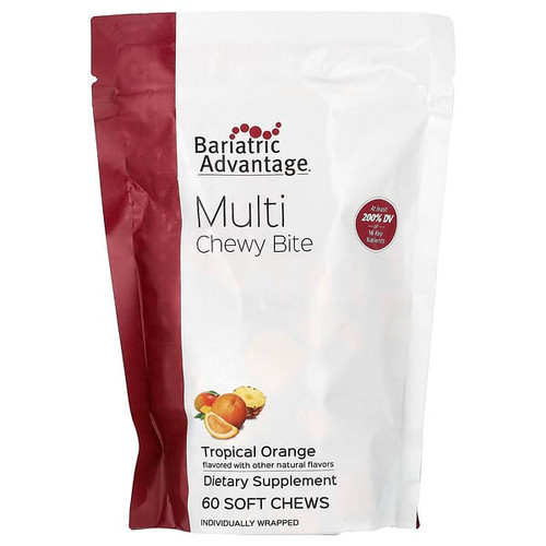 <img alt="Bariatric Advantage, Multi Chewy Bite, Tropical Orange, 60 Soft Chews" title="Bariatric Advantage, Multi Chewy Bite, Tropical Orange, 60 Soft Chews,755571948472"