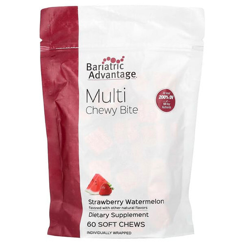 <img alt="Bariatric Advantage, Multi Chewy Bite, Strawberry Watermelon, 60 Soft Chews" title="Bariatric Advantage, Multi Chewy Bite, Strawberry Watermelon, 60 Soft Chews,755571946539"