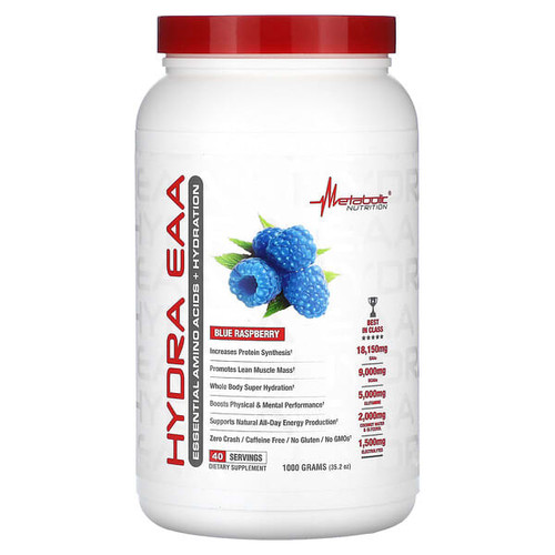 <img alt="Metabolic Nutrition, Hydra EAA, Blue Raspberry, 35.2 oz (1,000 g)" title="Metabolic Nutrition, Hydra EAA, Blue Raspberry, 35.2 oz (1,000 g),764779045074"