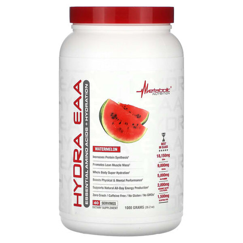 <img alt="Metabolic Nutrition, Hydra EAA, Watermelon, 35.2 oz (1,000 g)" title="Metabolic Nutrition, Hydra EAA, Watermelon, 35.2 oz (1,000 g),764779045067"