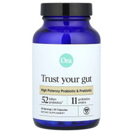 <img alt="Ora, Trust Your Gut, High Potency Probiotic & Prebiotic, 60 Capsules" title="Ora, Trust Your Gut, High Potency Probiotic & Prebiotic, 60 Capsules,856720007856"