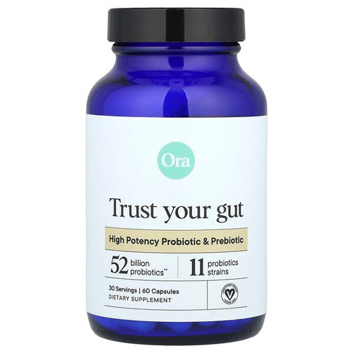 <img alt="Ora, Trust Your Gut, High Potency Probiotic & Prebiotic, 60 Capsules" title="Ora, Trust Your Gut, High Potency Probiotic & Prebiotic, 60 Capsules,856720007856"