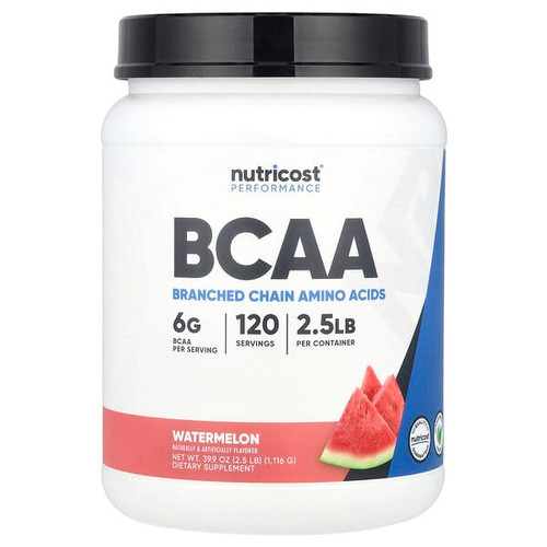 <img alt="Nutricost, Performance, BCAA, Watermelon, 2.5 lb (1,116 g)" title="Nutricost, Performance, BCAA, Watermelon, 2.5 lb (1,116 g),810014671116"