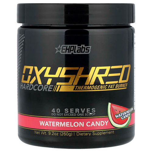 <img alt="EHPlabs, OxyShred Hardcore, Thermogenic Fat Burner, Watermelon Candy, 9.2 oz (260 g)" title="EHPlabs, OxyShred Hardcore, Thermogenic Fat Burner, Watermelon Candy, 9.2 oz (260 g),850006815180"