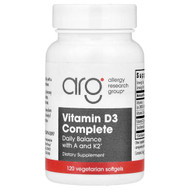<img alt="Allergy Research Group, Vitamin D3 Complete, 120 Vegetarian Softgels" title="Allergy Research Group, Vitamin D3 Complete, 120 Vegetarian Softgels,713947765818"