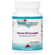 <img alt="Nutricology, Vitamin D3 Complete , 120 Veggie Softgels" title="Nutricology, Vitamin D3 Complete , 120 Veggie Softgels,713947565814"