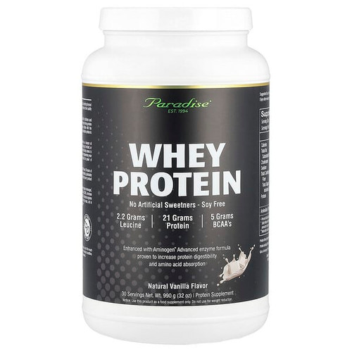 <img alt="Paradise Herbs, Whey Protein, Natural Vanilla, 32 oz (990 g)" title="Paradise Herbs, Whey Protein, Natural Vanilla, 32 oz (990 g),601944779184"