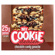 <img alt="My Cookie Dealer Protein, Protein Cookie, Chocolate Candy Ganache, 12 Cookies, 3.8 oz (108 g) Each" title="My Cookie Dealer Protein, Protein Cookie, Chocolate Candy Ganache, 12 Cookies, 3.8 oz (108 g) Each,850069104641"