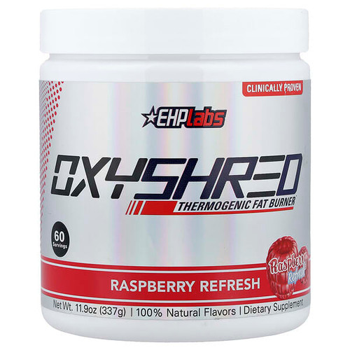 <img alt="EHPlabs, OxyShred, Thermogenic Fat Burner, Raspberry Refresh, 11.9 oz (337 g)" title="EHPlabs, OxyShred, Thermogenic Fat Burner, Raspberry Refresh, 11.9 oz (337 g),850006815418"