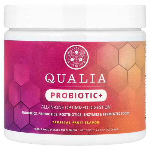 <img alt="Qualia, Probiotic+, Tropical Fruit, 5.6 oz (157.5 g)" title="Qualia, Probiotic+, Tropical Fruit, 5.6 oz (157.5 g),850027149455"