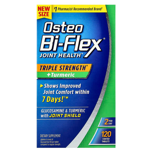 <img alt="Osteo Bi-Flex, Joint Health + Turmeric, Triple Strength, 120 Coated Tablets" title="Osteo Bi-Flex, Joint Health + Turmeric, Triple Strength, 120 Coated Tablets,030768004606"