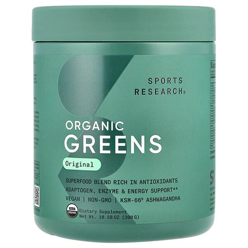 <img alt="Sports Research, Organic Greens, Original , 10.58 oz (300 g)" title="Sports Research, Organic Greens, Original , 10.58 oz (300 g),023249093305"