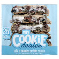 <img alt="My Cookie Dealer Protein, Protein Cookie, Milk & Cookies, 12 Cookies, 3.8 oz (108 g) Each" title="My Cookie Dealer Protein, Protein Cookie, Milk & Cookies, 12 Cookies, 3.8 oz (108 g) Each,850069104603"