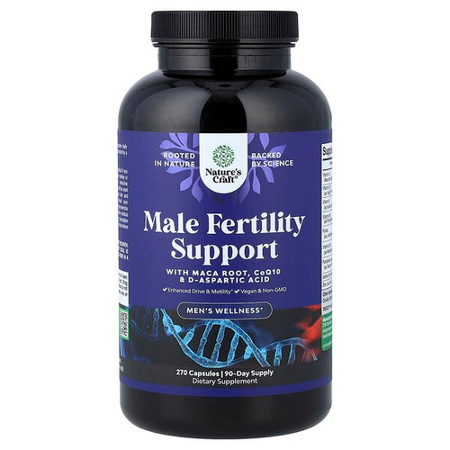 <img alt="Natures Craft, Male Fertility Support, 270 Capsules" title="Natures Craft, Male Fertility Support, 270 Capsules,850047947789"