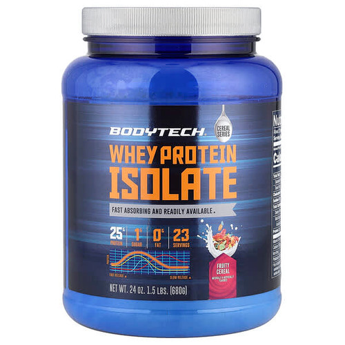 <img alt="BodyTech, Whey Protein Isolate, Fruity Cereal, 1.5 lbs (680 g)" title="BodyTech, Whey Protein Isolate, Fruity Cereal, 1.5 lbs (680 g),766536018956"