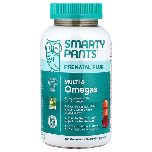 <img alt="SmartyPants, Prenatal Plus, Multi & Omegas Gummies, Orange and Strawberry Lemonade, 120 Gummies" title="SmartyPants, Prenatal Plus, Multi & Omegas Gummies, Orange and Strawberry Lemonade, 120 Gummies,817053024255"
