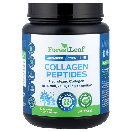 <img alt="Forest Leaf, Collagen Peptides, Unflavored, 32 oz (908 g)" title="Forest Leaf, Collagen Peptides, Unflavored, 32 oz (908 g),645080875799"
