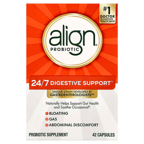 <img alt="Align Probiotics, 24-7 Digestive Support, 42 Capsules (10 mg per Capsule)" title="Align Probiotics, 24-7 Digestive Support, 42 Capsules (10 mg per Capsule),037000294177"