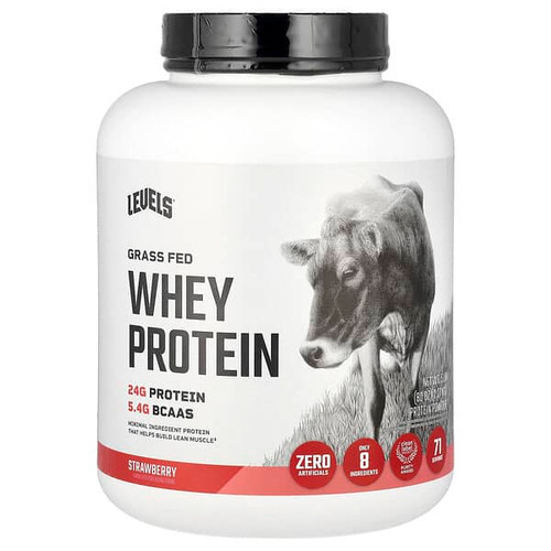 <img alt="Levels, Grass Fed Whey Protein Powder, Strawberry, 5 lb (2.27 kg)" title="Levels, Grass Fed Whey Protein Powder, Strawberry, 5 lb (2.27 kg),857965007212"