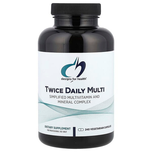 <img alt="Designs For Health, Twice Daily Multi, 240 Vegetarian Capsules" title="Designs For Health, Twice Daily Multi, 240 Vegetarian Capsules,879452000841"