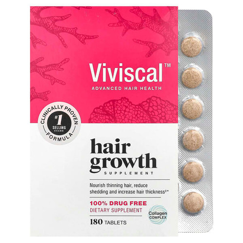 <img alt="Viviscal, Hair Growth Supplement, 180 Tablets" title="Viviscal, Hair Growth Supplement, 180 Tablets,022600000402"