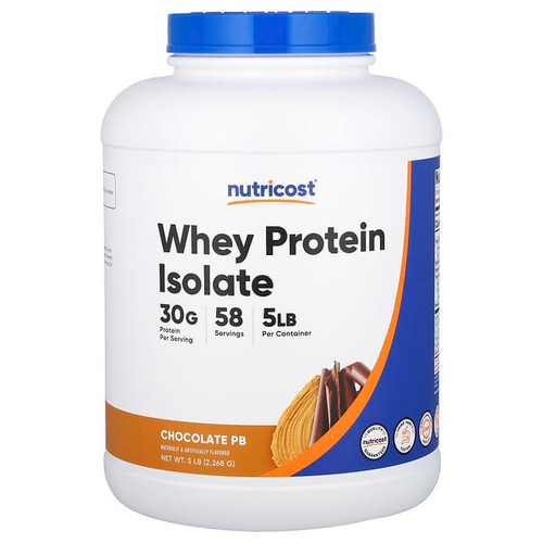 <img alt="Nutricost, Whey Protein Isolate, Chocolate PB, 5 lb (2,268 g)" title="Nutricost, Whey Protein Isolate, Chocolate PB, 5 lb (2,268 g),810014671369"