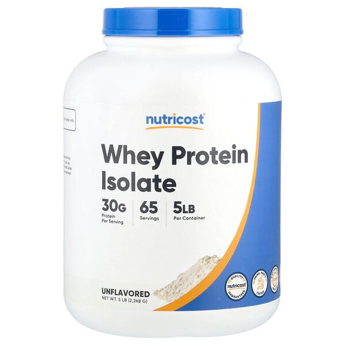 <img alt="Nutricost, Whey Protein Isolate, Unflavored, 5 lb (2,268 g)" title="Nutricost, Whey Protein Isolate, Unflavored, 5 lb (2,268 g),810139573609"